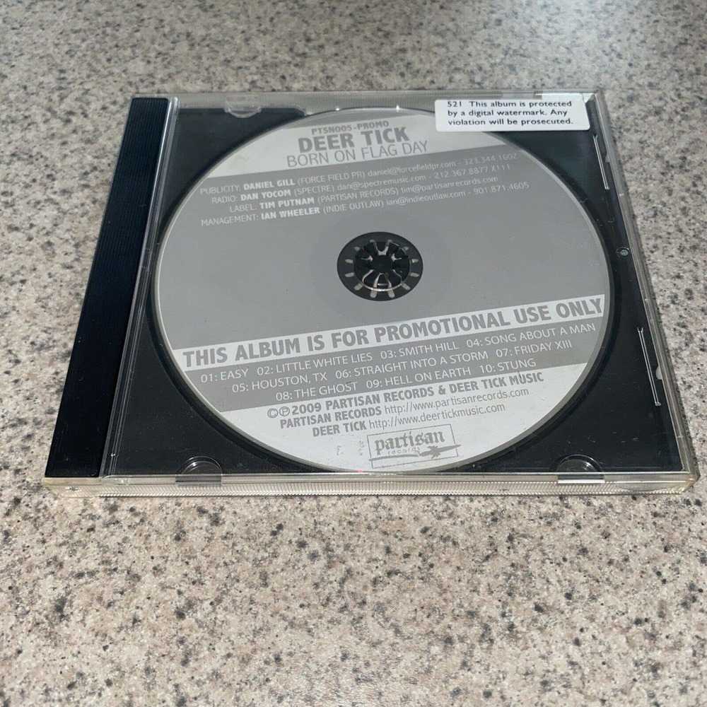 DEER TICK Born on Flag Day Ultra Rare ADVNCE PROMO DJ CD 2008 Partisan